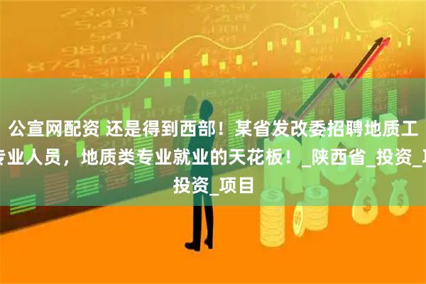 公宣网配资 还是得到西部！某省发改委招聘地质工程专业人员，地质类专业就业的天花板！_陕西省_投资_项目